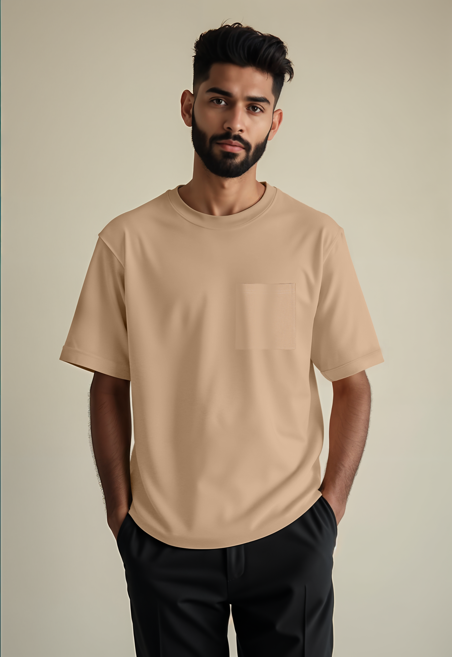 Beige Oversized Tshirt