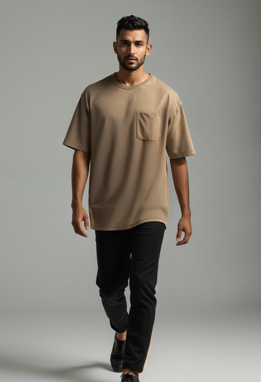 Beige Oversized Tshirt